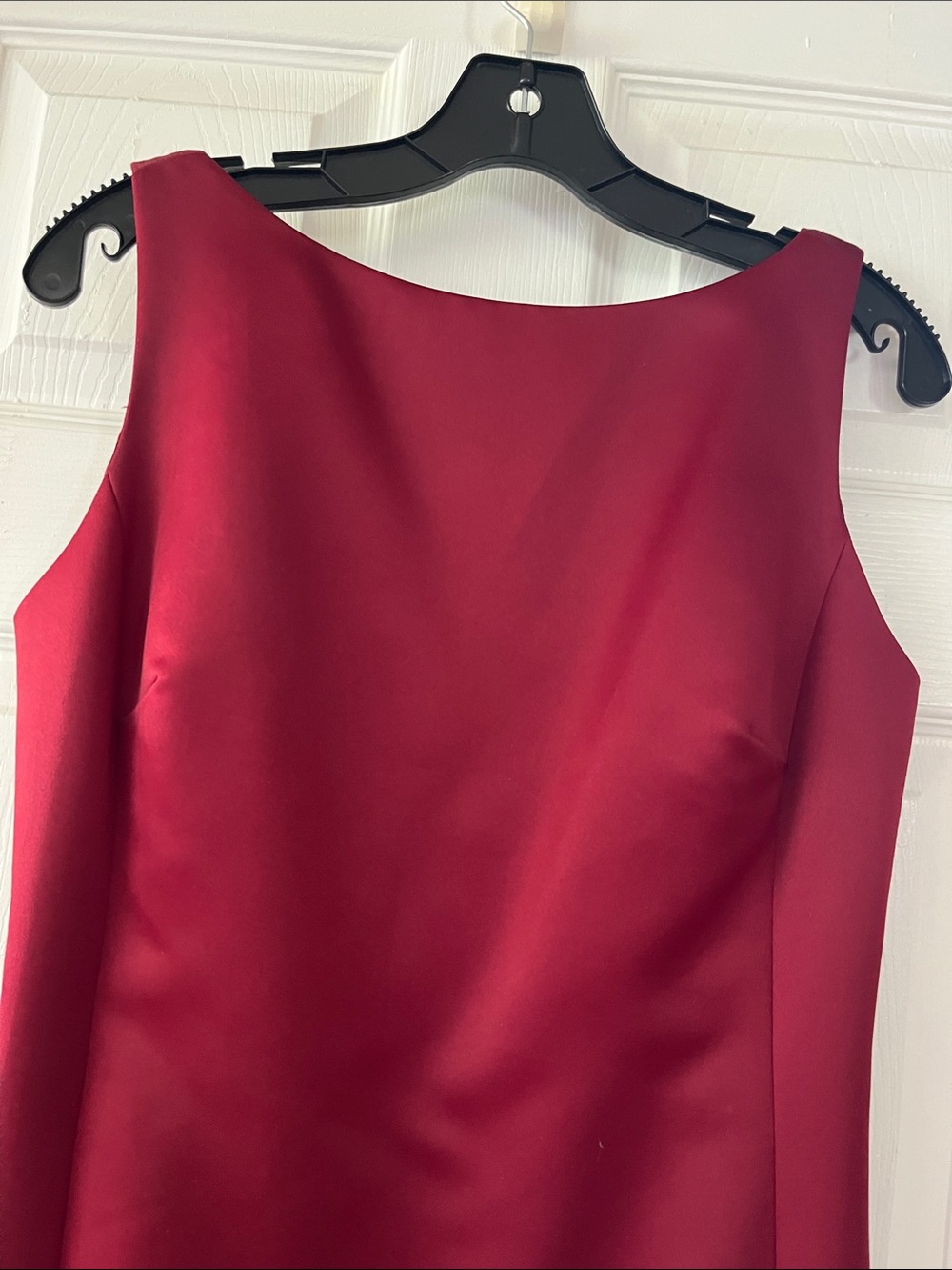 LOFT Sleeveless Wine-Red Maxi Dress W/ Scoop Low Back - Picture 2 of 5
